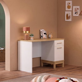 Hanah Home Etto - Mm1.44.02.U1 Escritorio de Estudio Madera y Roble Blanco